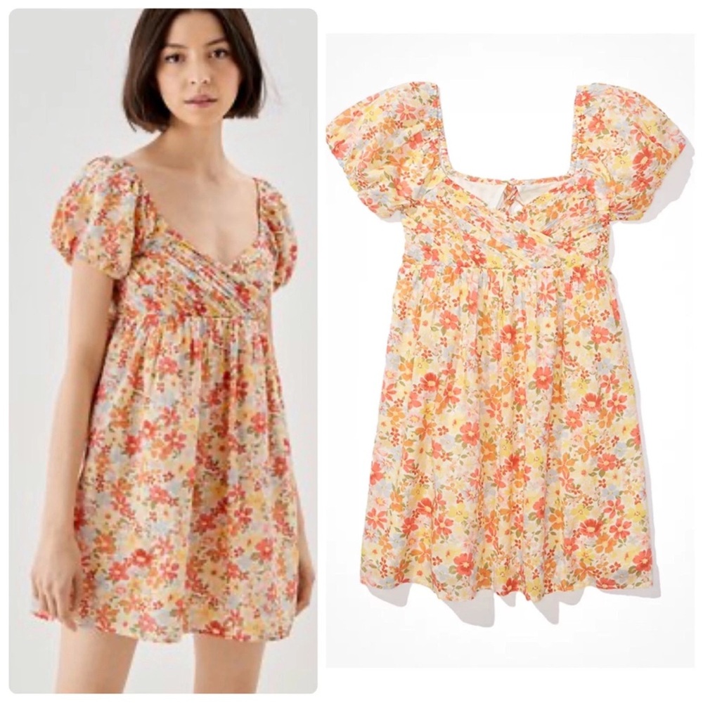 American Eagle Outfitters Floral Strappy Top